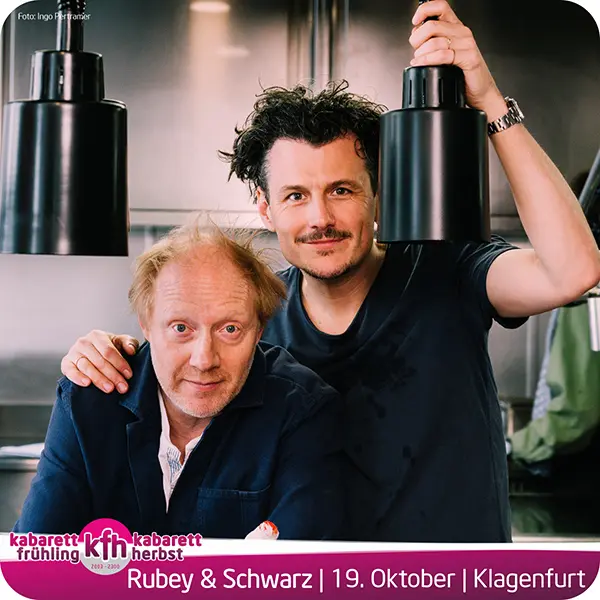 Kabarett Manuel Rubey und Simon Schwarz live im Konzerthaus Klagenfurt am 19. Oktober 2024